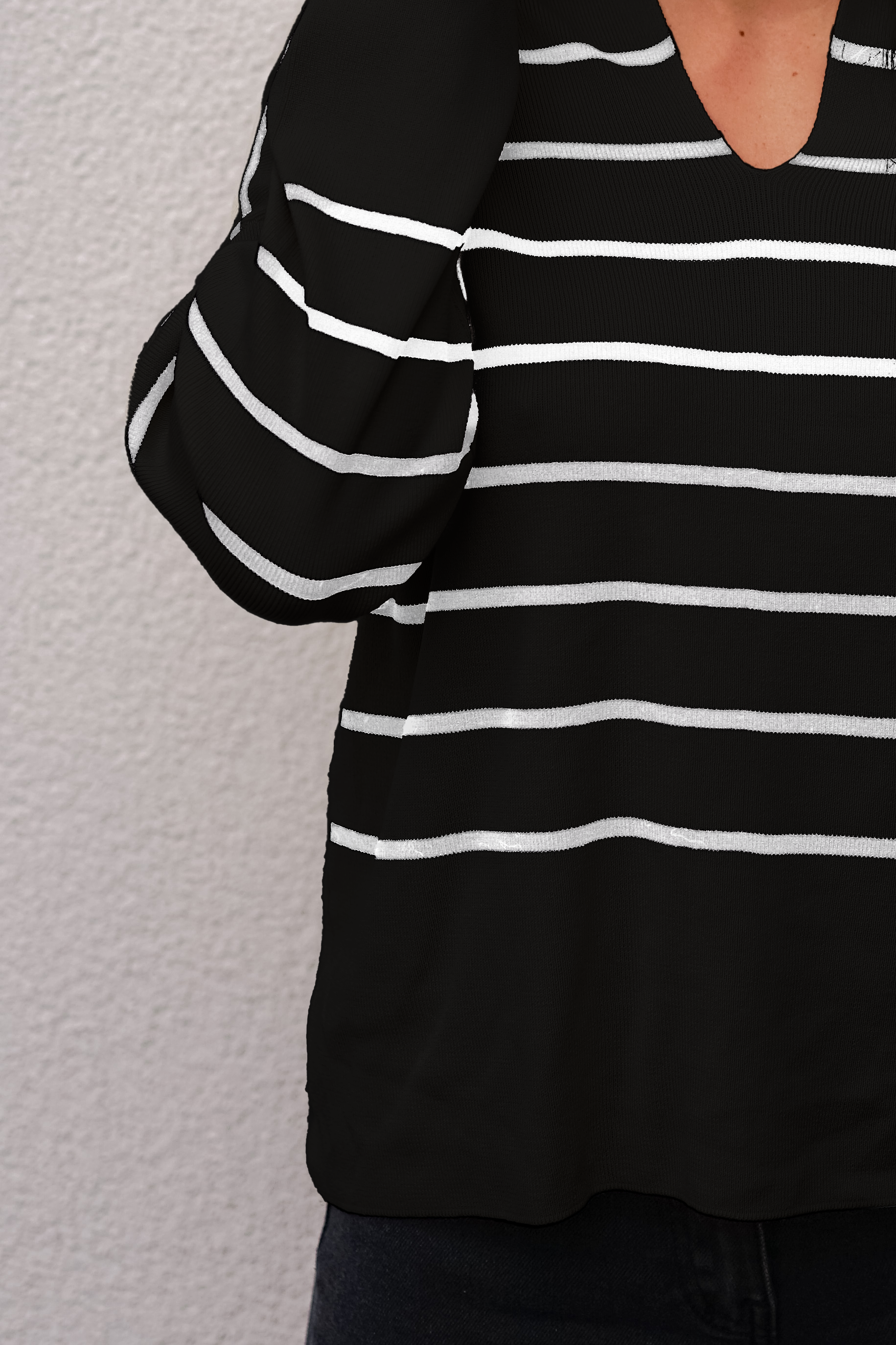 Pullover mit Streifen