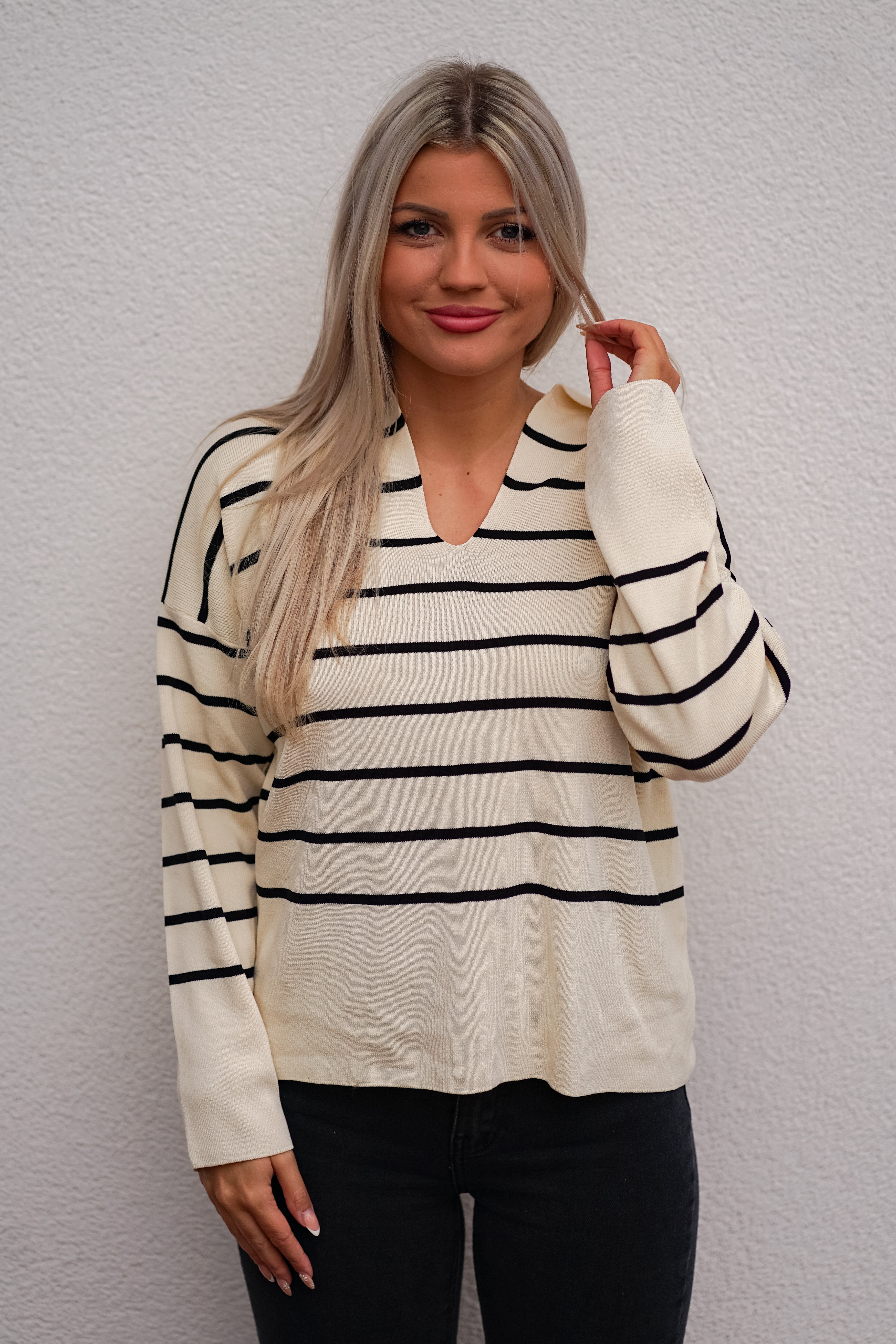 Pullover mit Streifen