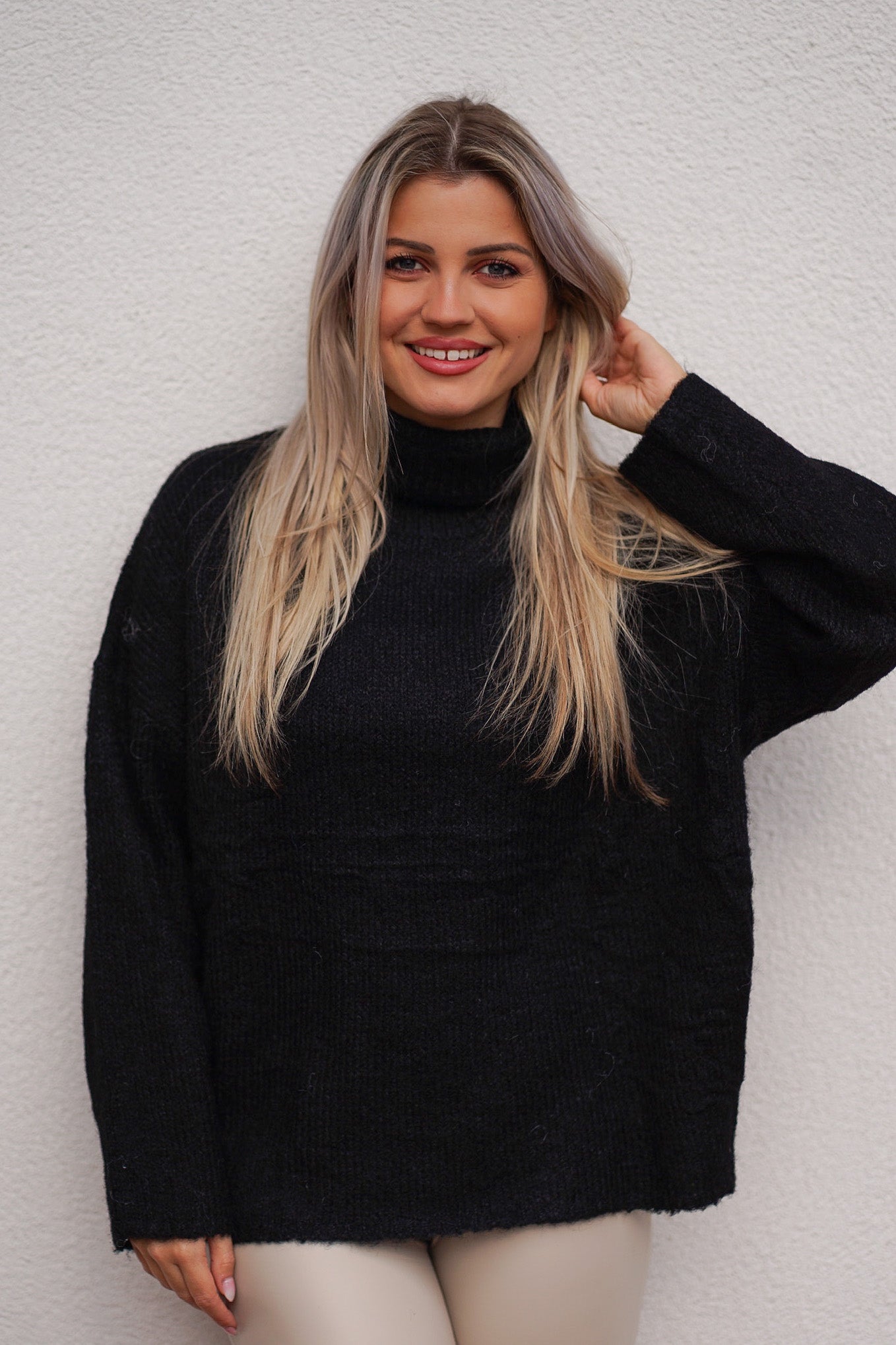 Basic Rollkragenpullover