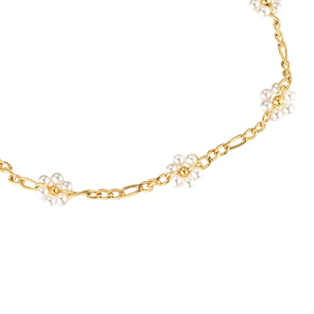 Fußkette mit Blumen