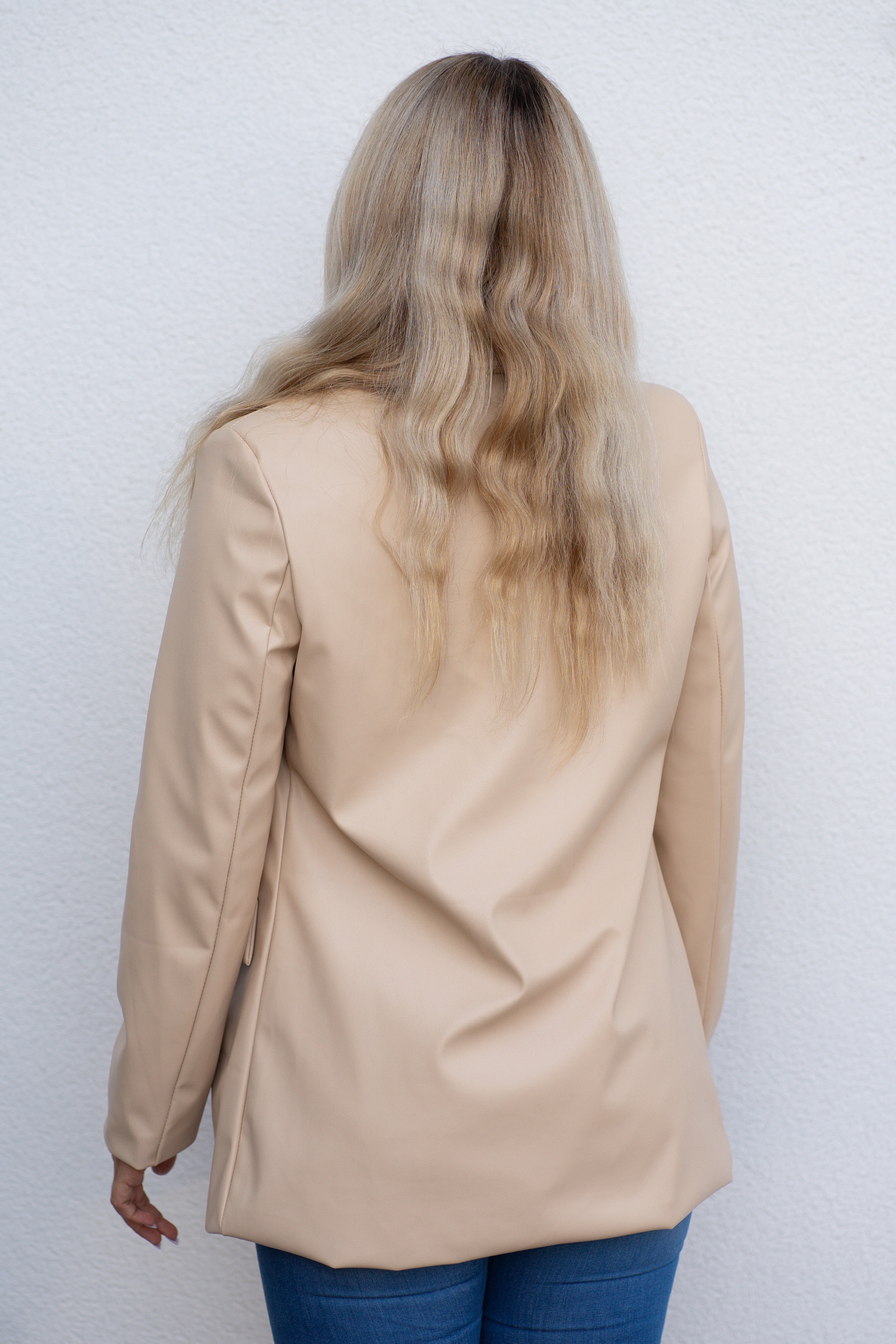 Kunstleder-Blazer