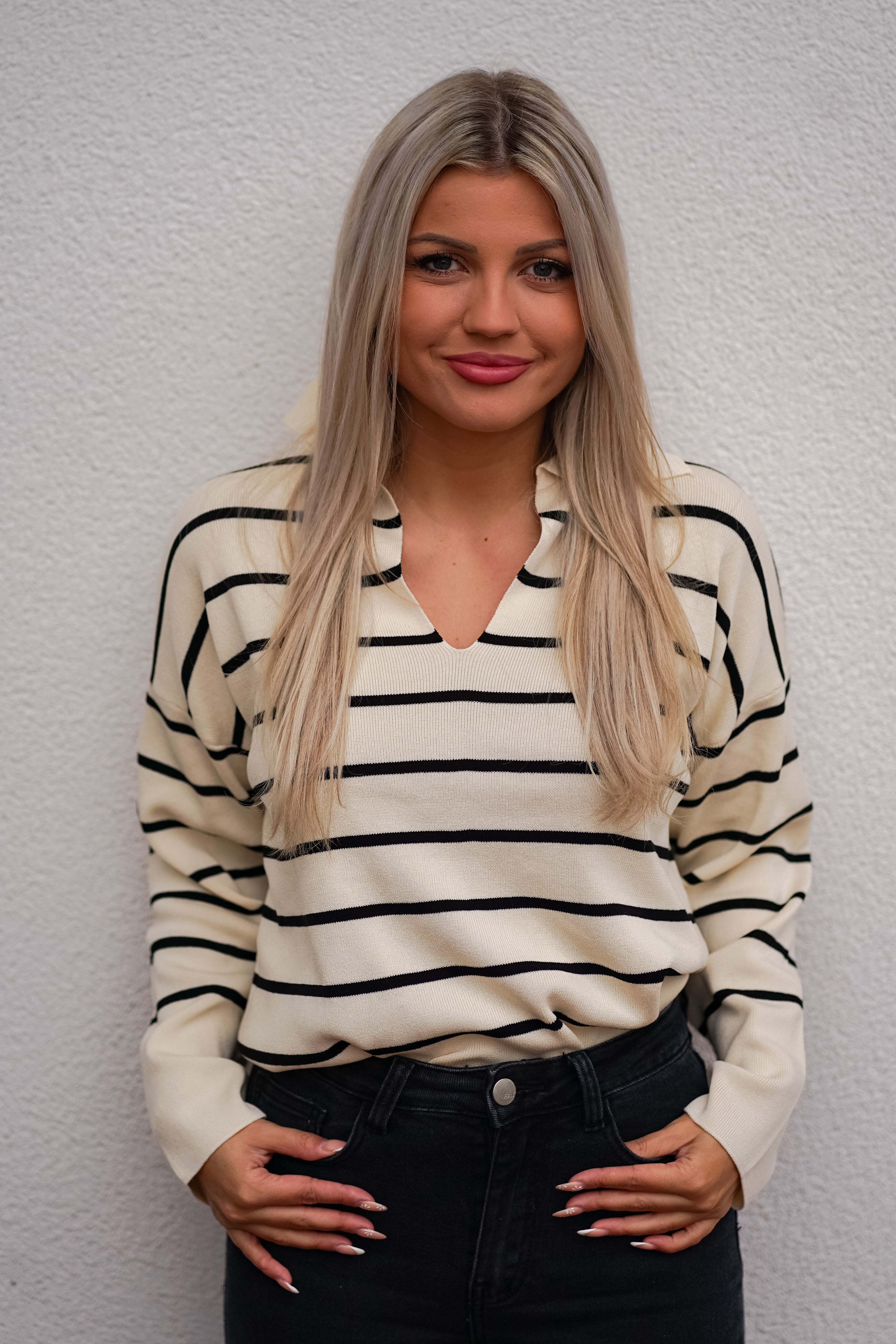 Pullover mit Streifen