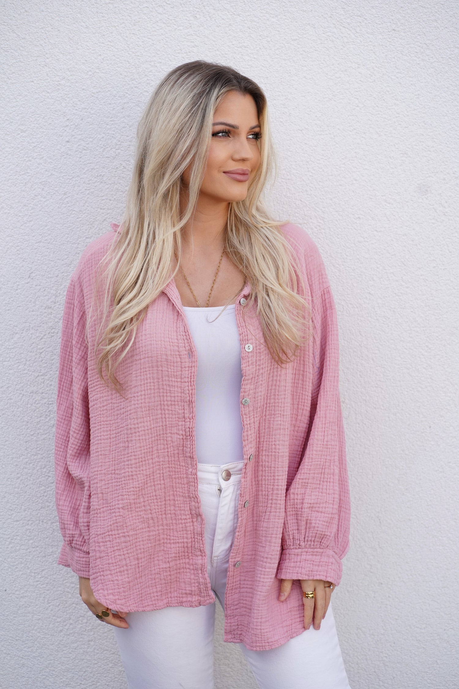 Musselin Bluse „Nadine“ kurz