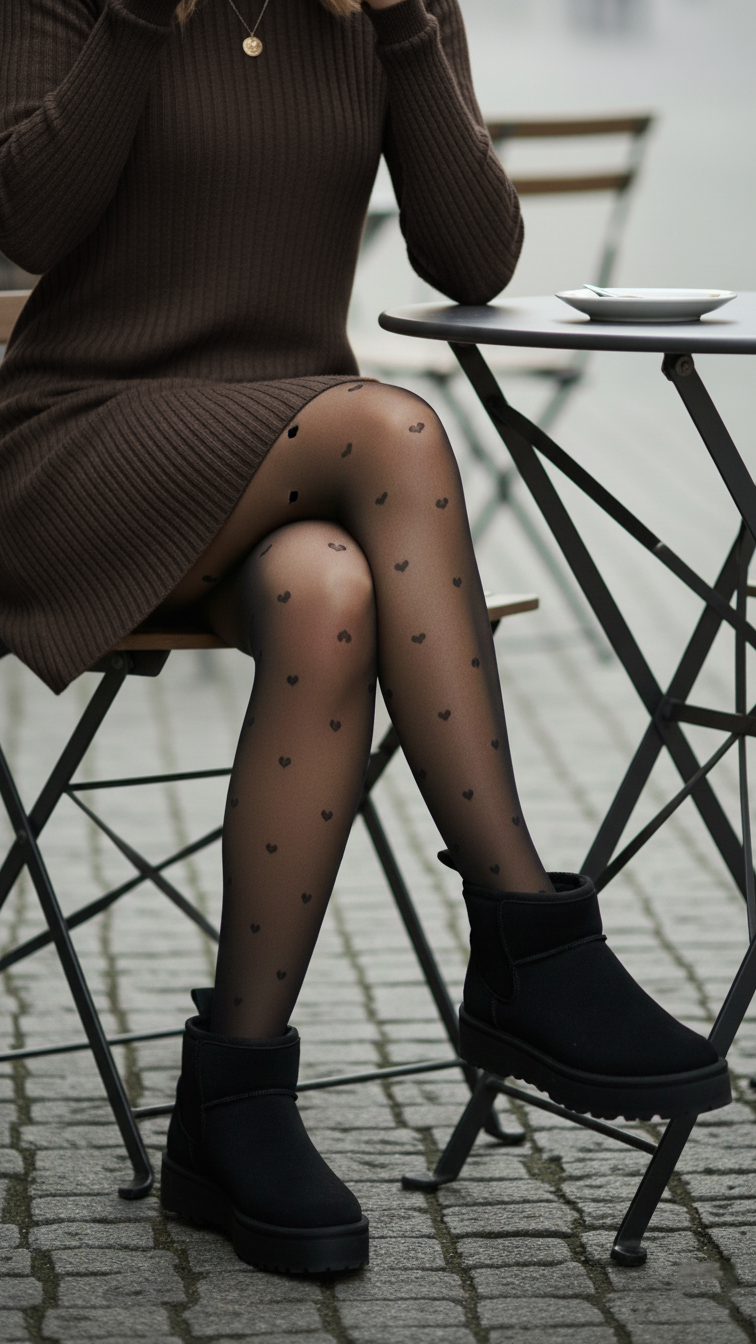 Strickkleid mit Rippenstruktur