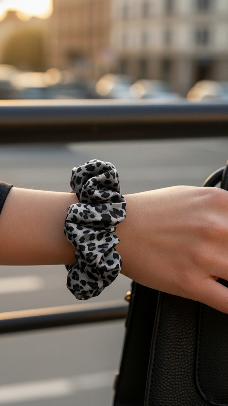 Satin-Haargummi „Wild Chic“