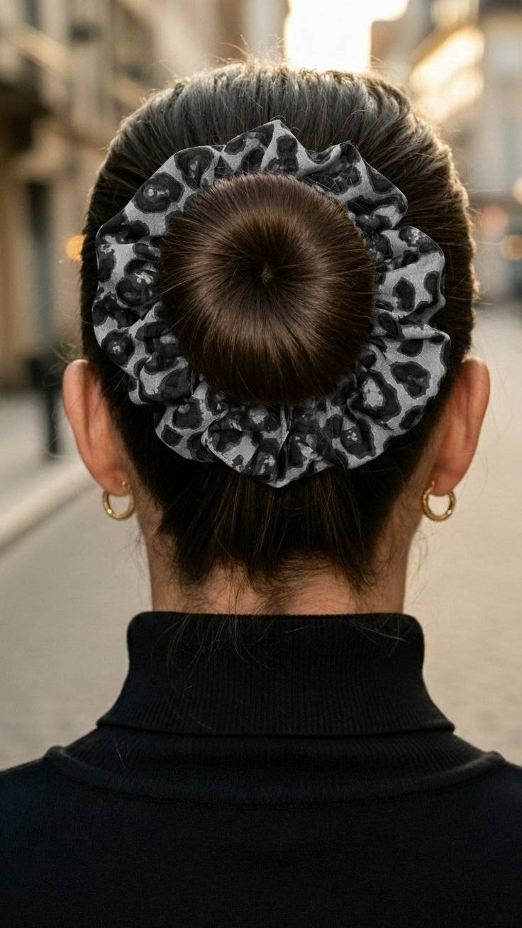 Satin-Haargummi „Wild Chic“