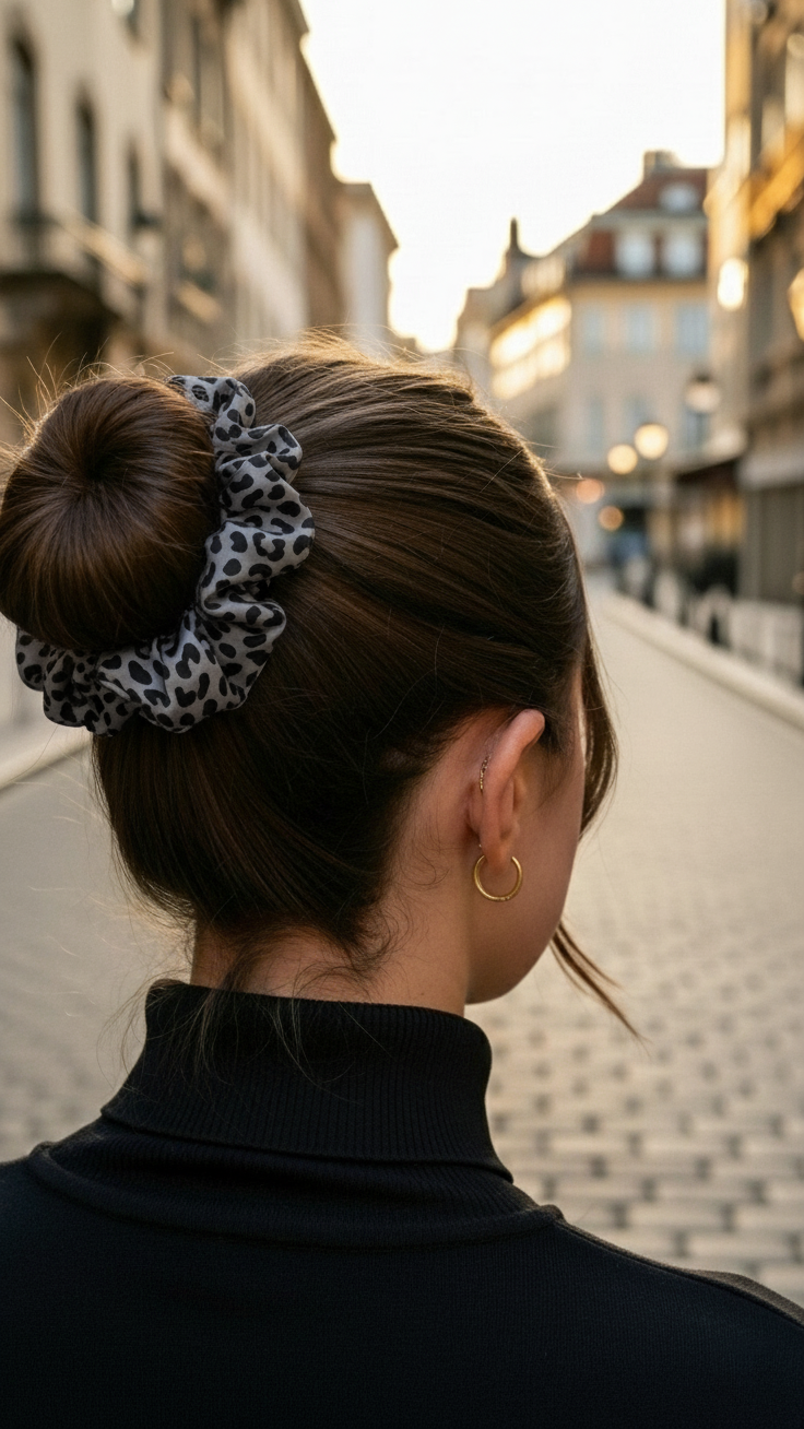 Satin-Haargummi „Wild Chic“