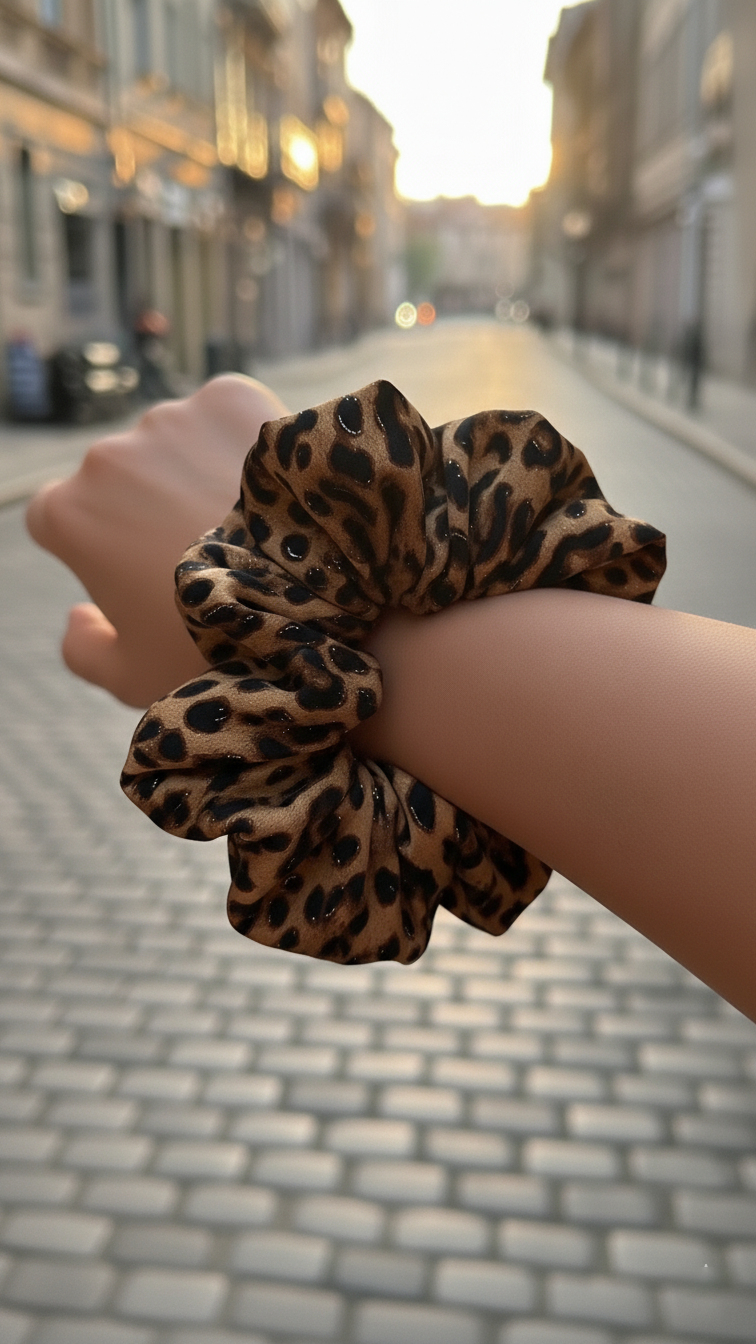 Satin-Haargummi „Wild Chic“