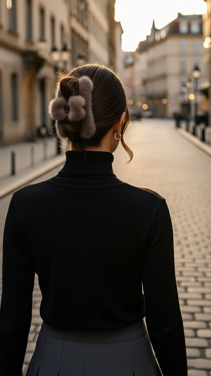 Fell-Haarklammer „Soft Touch“