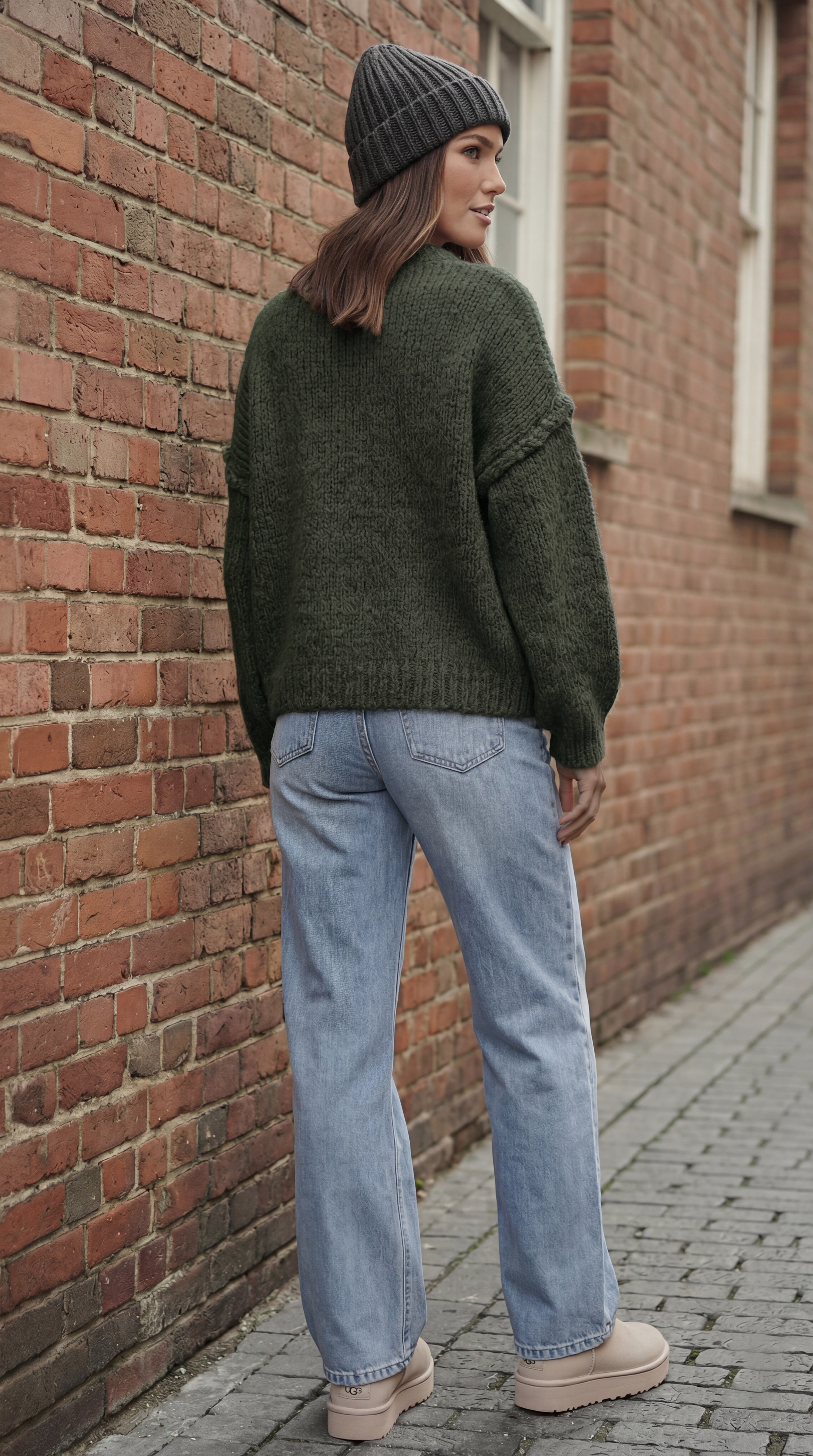 Strick-Cardigan mit Knöpfen