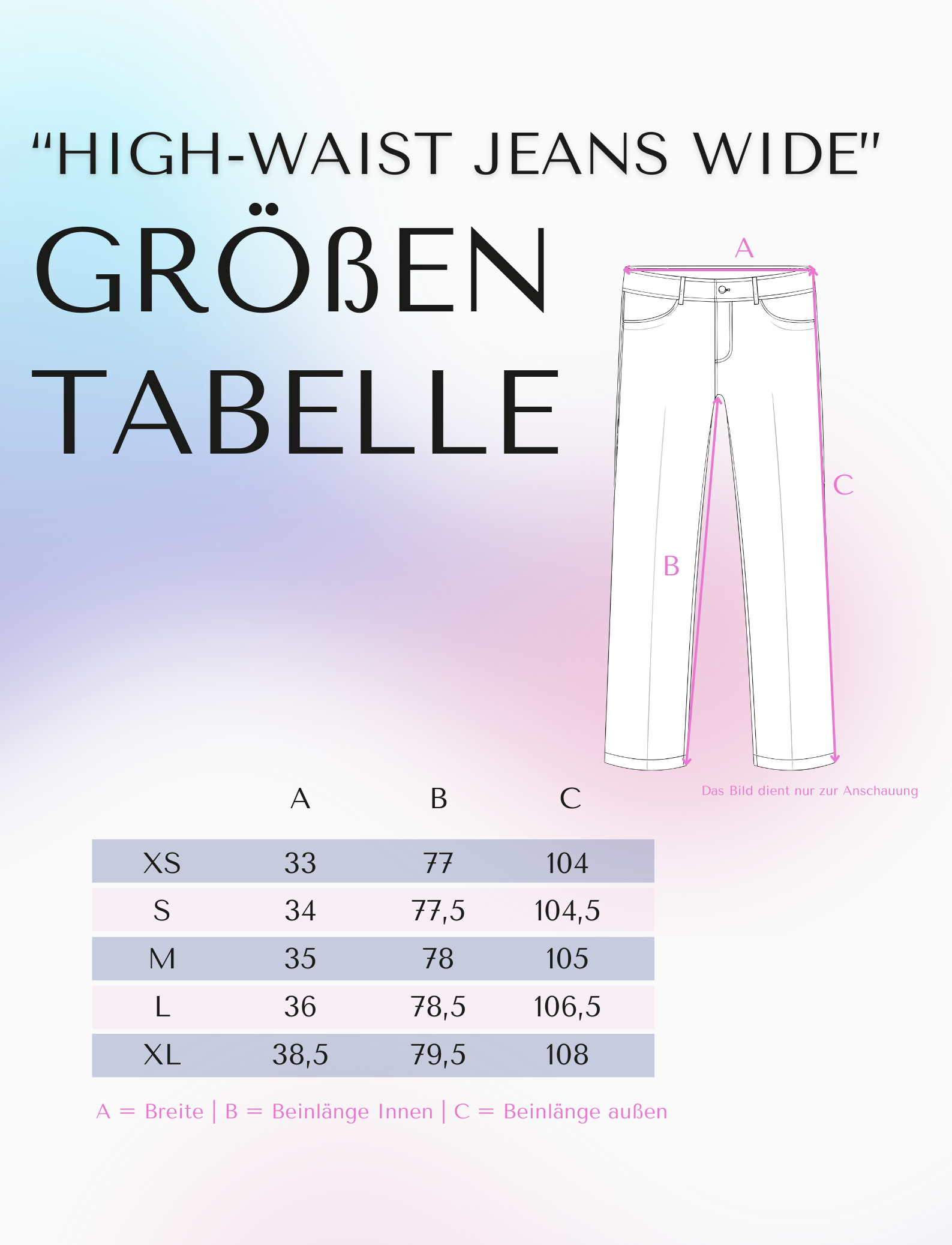 High-Waist Jeans wide