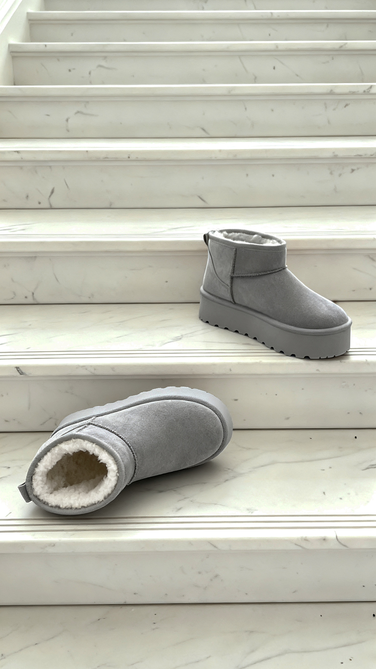 Gefütterte Boots mit Plateau „Helsinki“