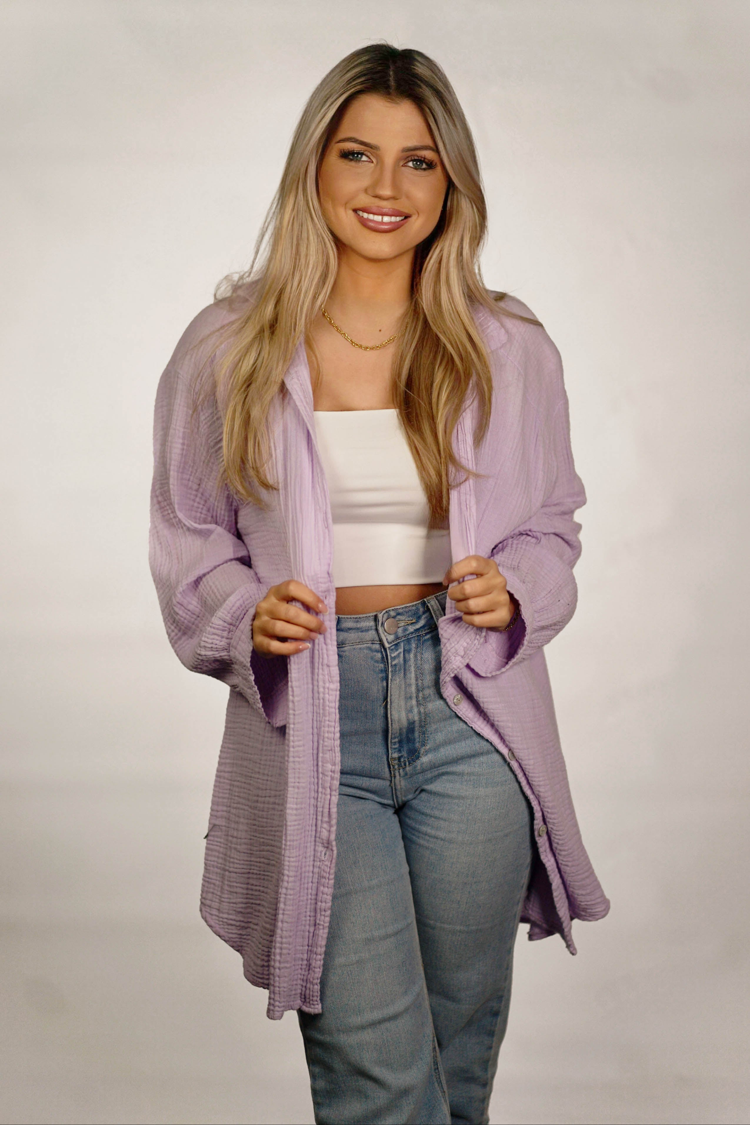 Musselin Bluse “Nadine” lang
