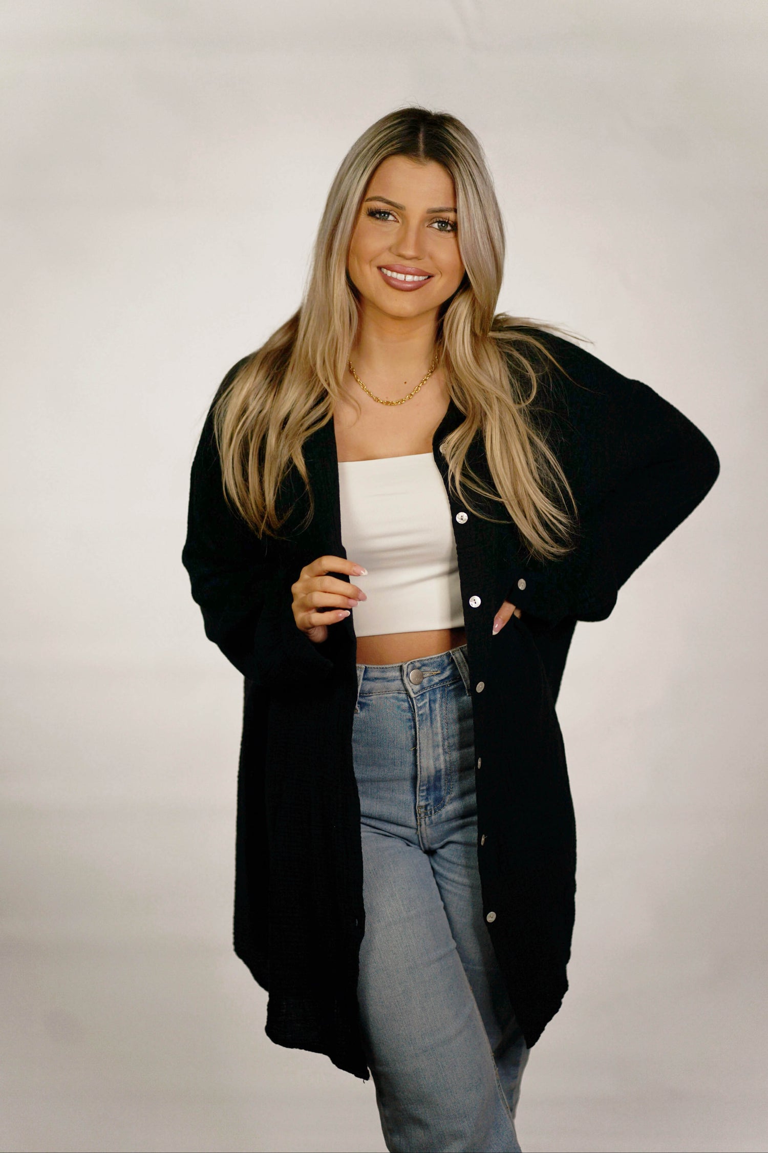 Musselin Bluse “Nadine” lang