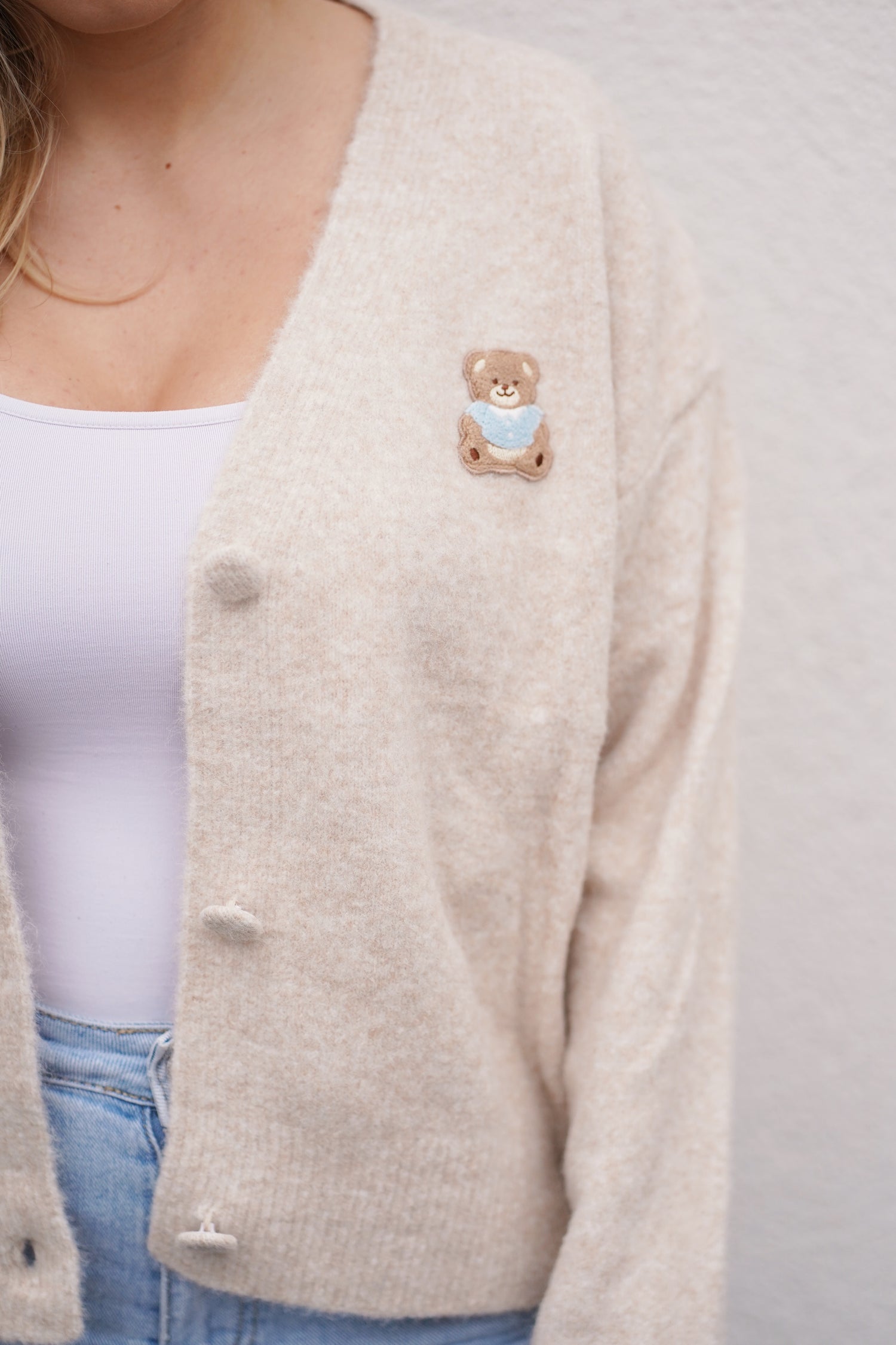 Cardigan mit Teddy