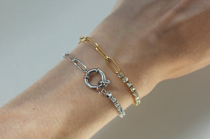 Armband „Chain and Diamond“