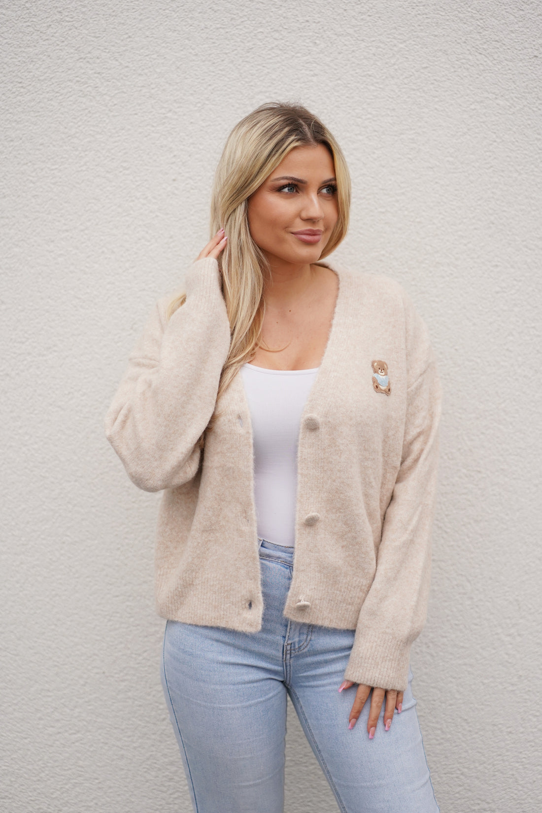 Cardigan mit Teddy