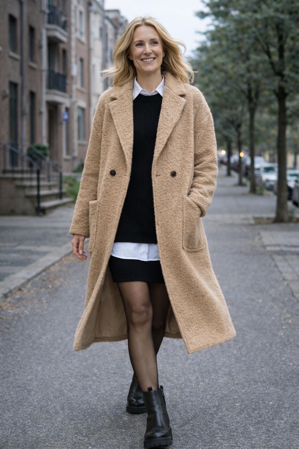 Cozy Teddy Long Mantel