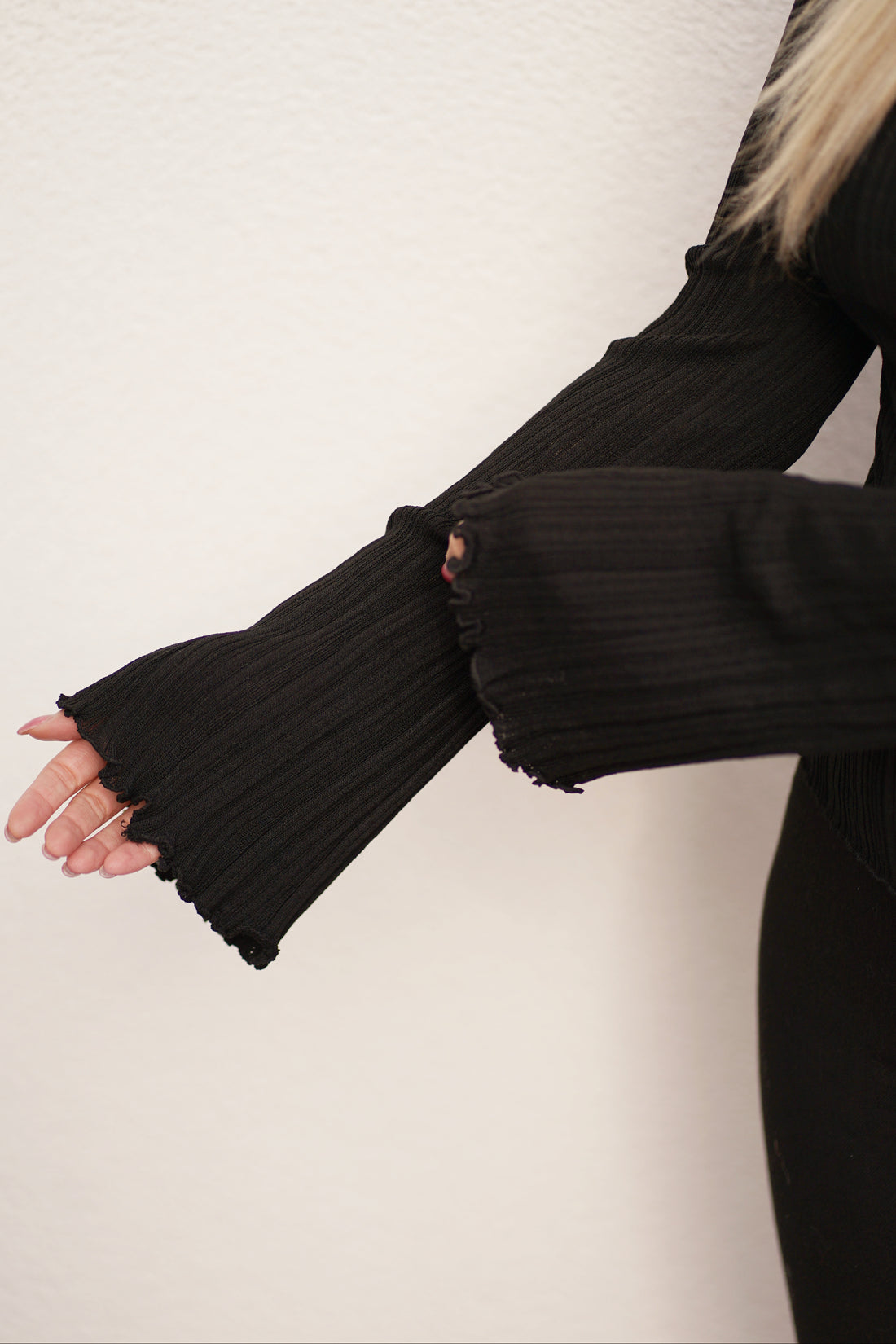 Geripptes Langarmshirt