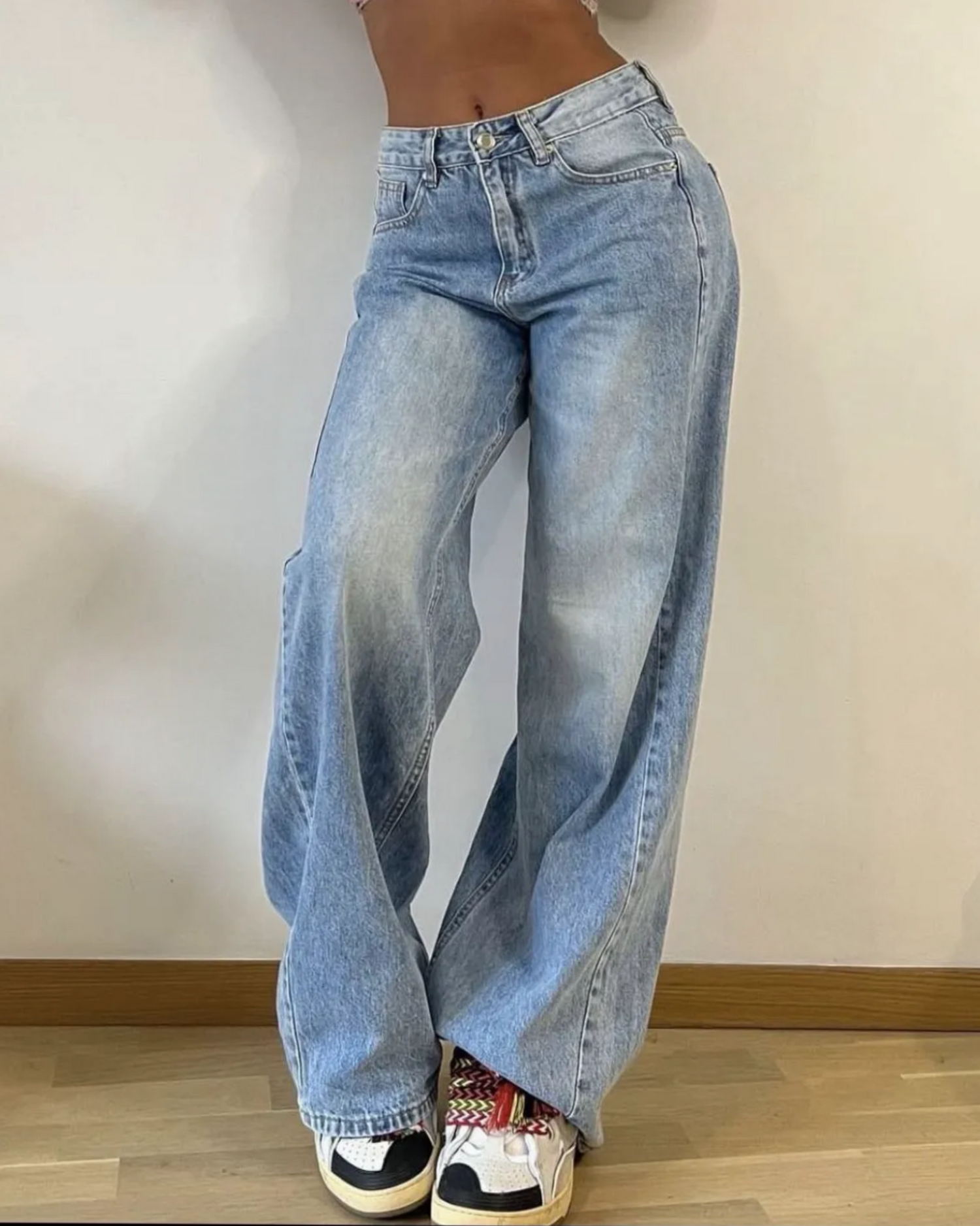 High-Waist Jeans wide