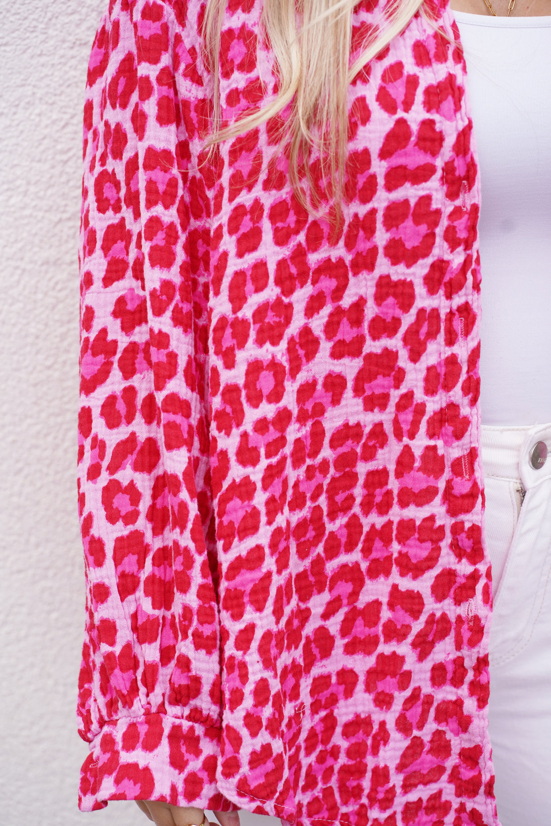 Musselin Bluse Leopardenmuster