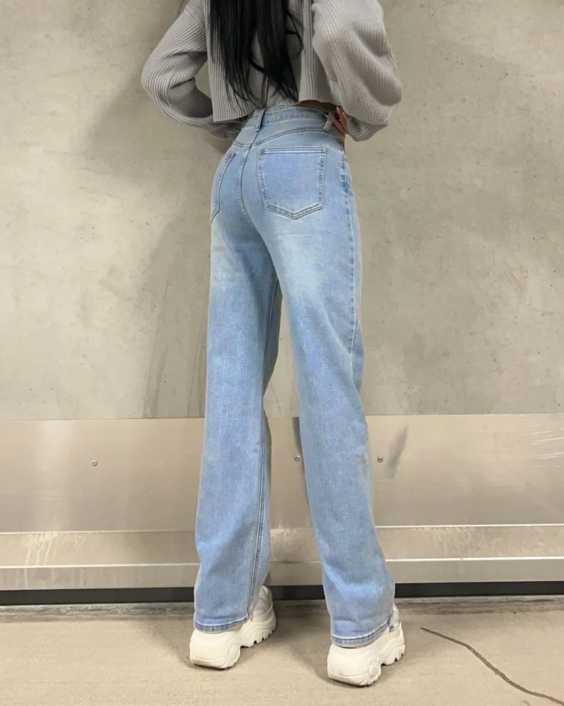 Mom Jeans blau