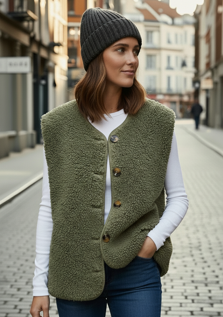 Teddy-Weste – Kuschelig &amp; Stylisch