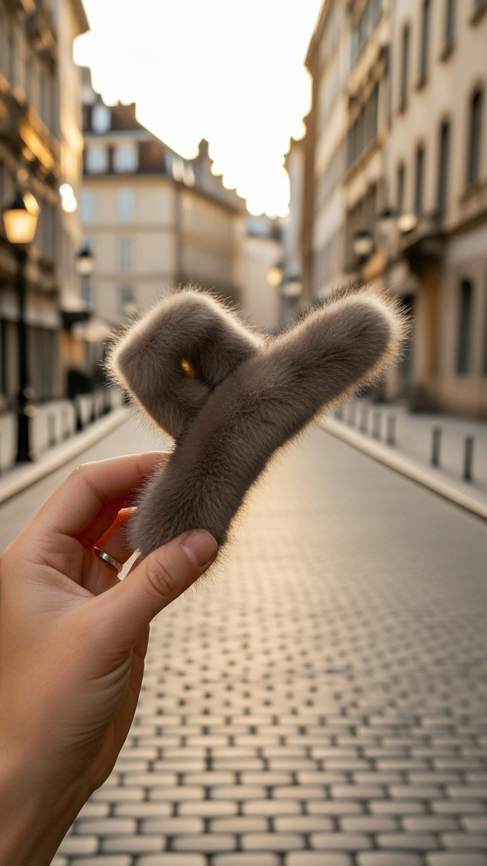 Fell-Haarklammer „Soft Touch“