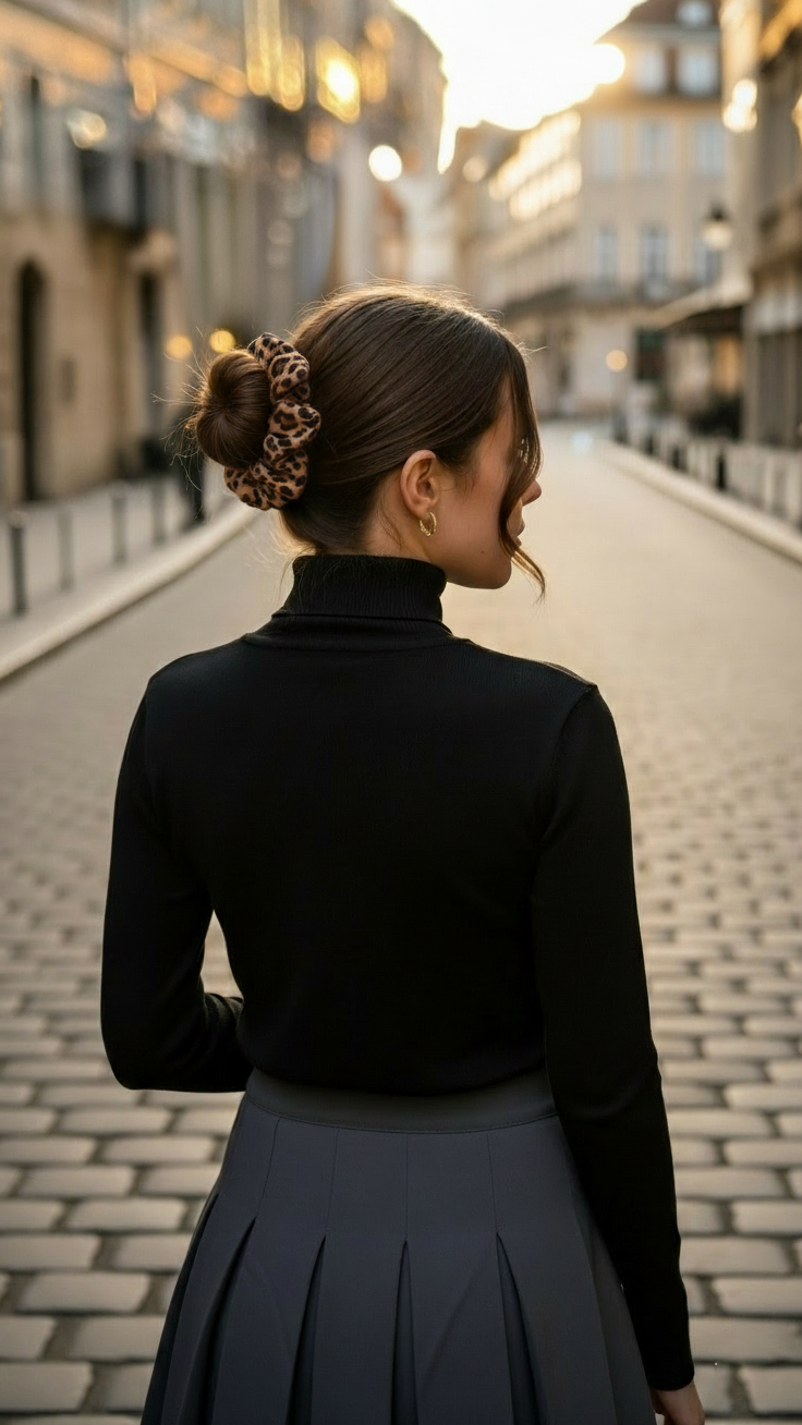 Satin-Haargummi „Wild Chic“