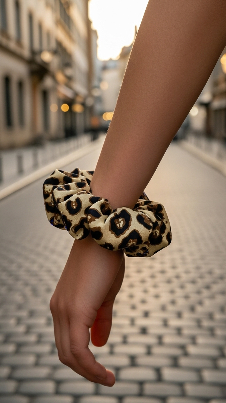 Satin-Haargummi „Wild Chic“