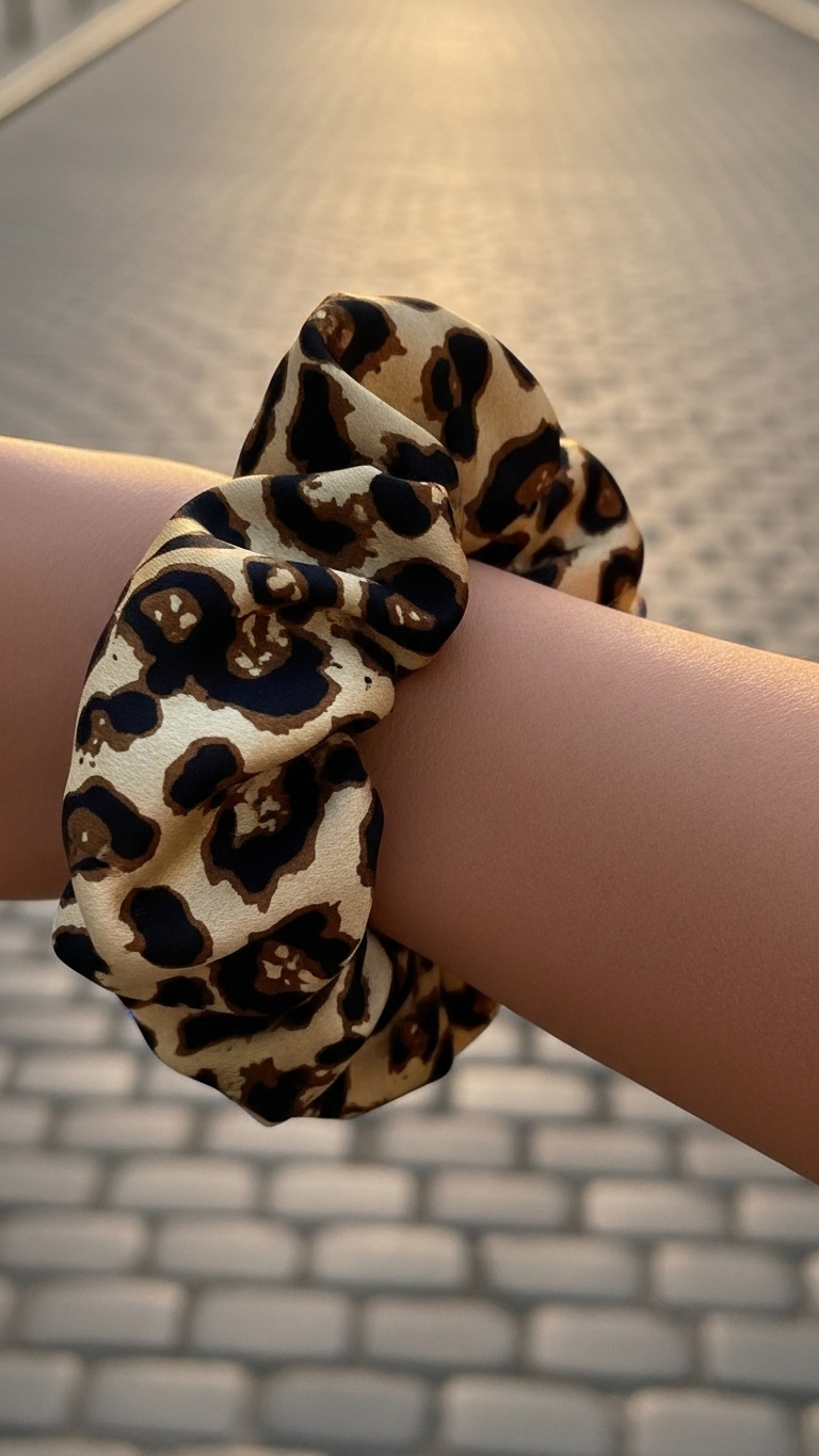 Satin-Haargummi „Wild Chic“