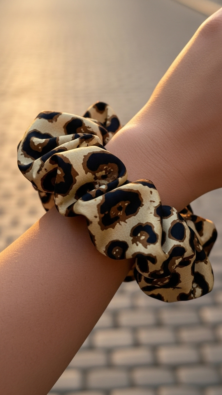 Satin-Haargummi „Wild Chic“