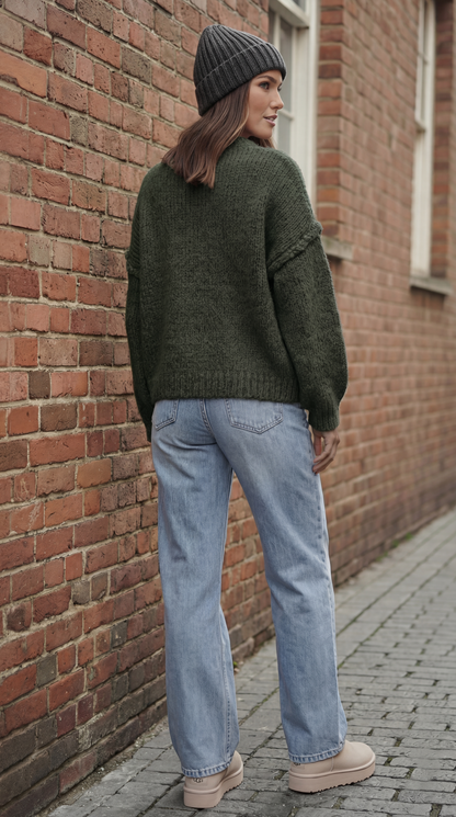 Strick-Cardigan mit Knöpfen