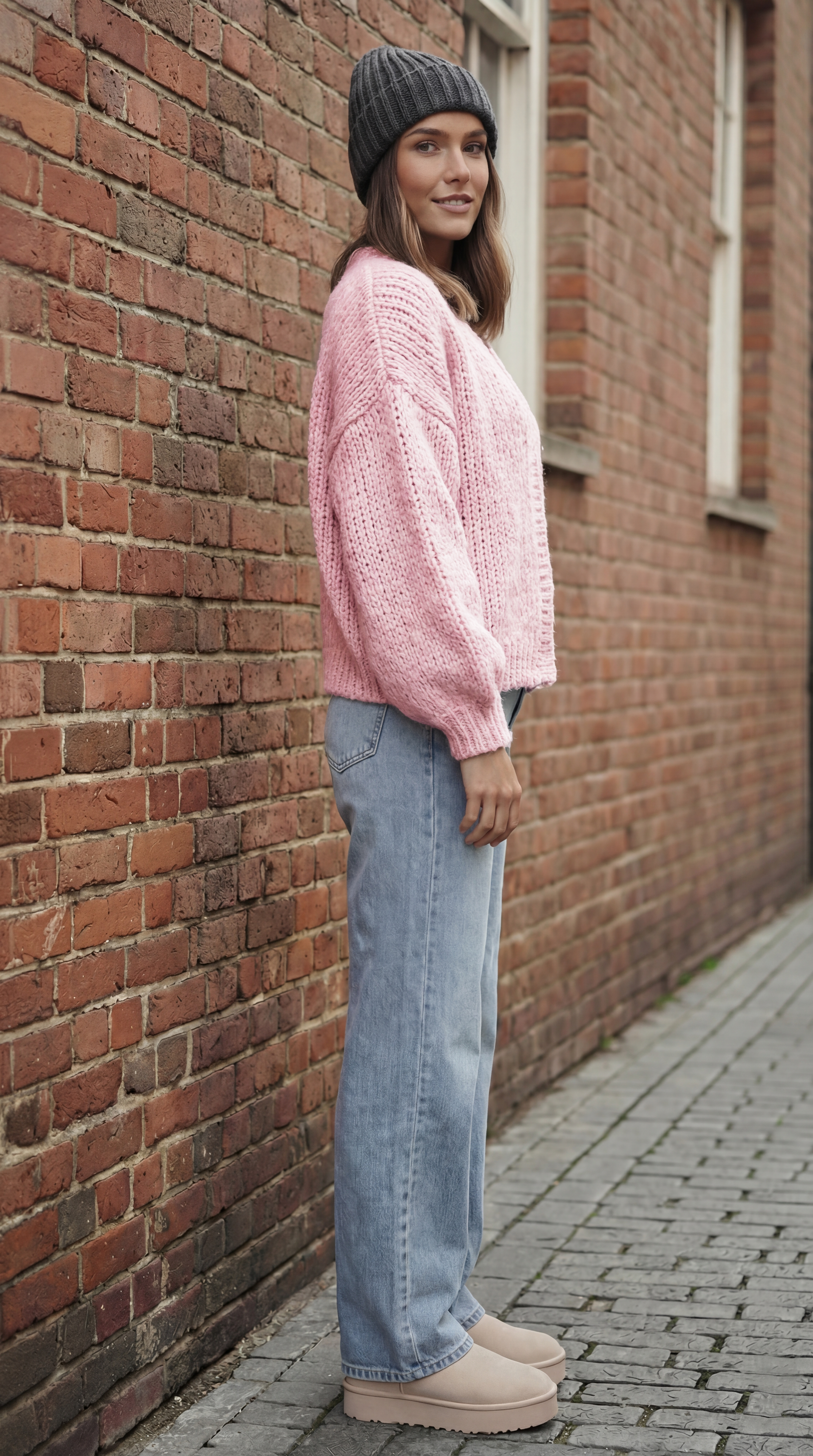 Strick-Cardigan mit Knöpfen