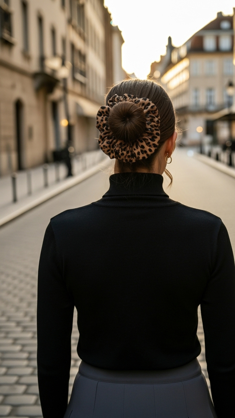 Satin-Haargummi „Wild Chic“