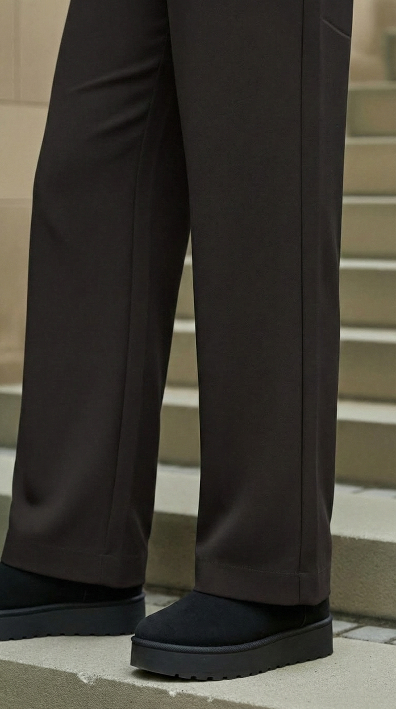 Wide Leg Suit Pants