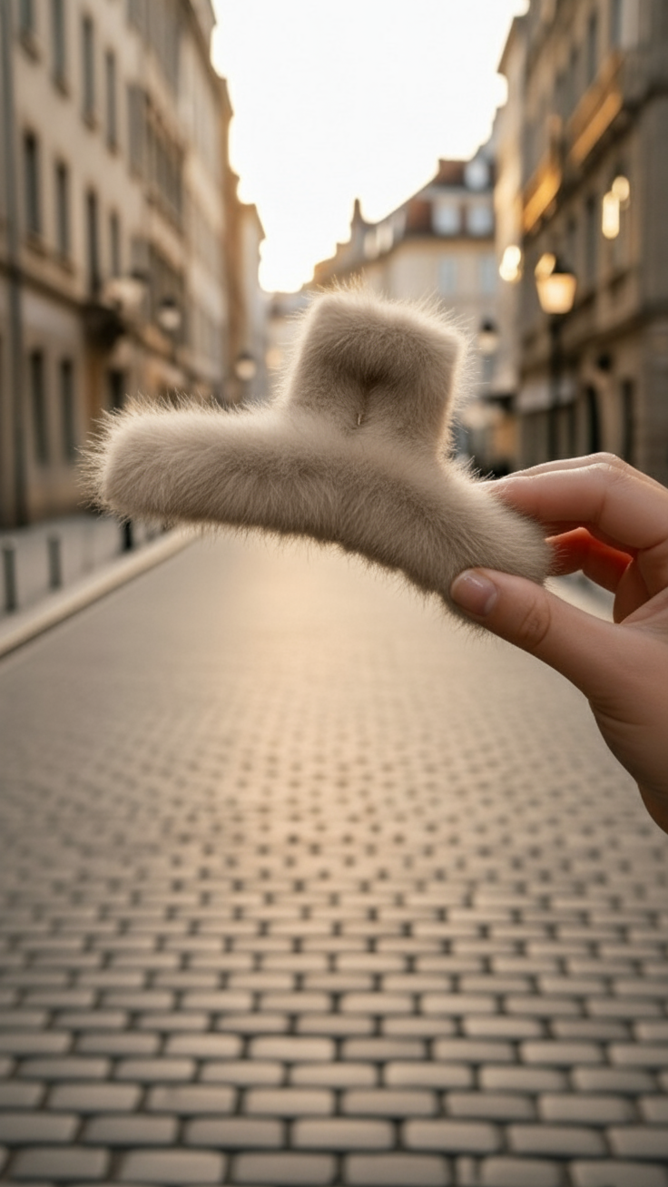 Fell-Haarklammer „Soft Touch“