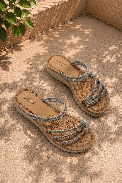 Sandalen „Glitzer"