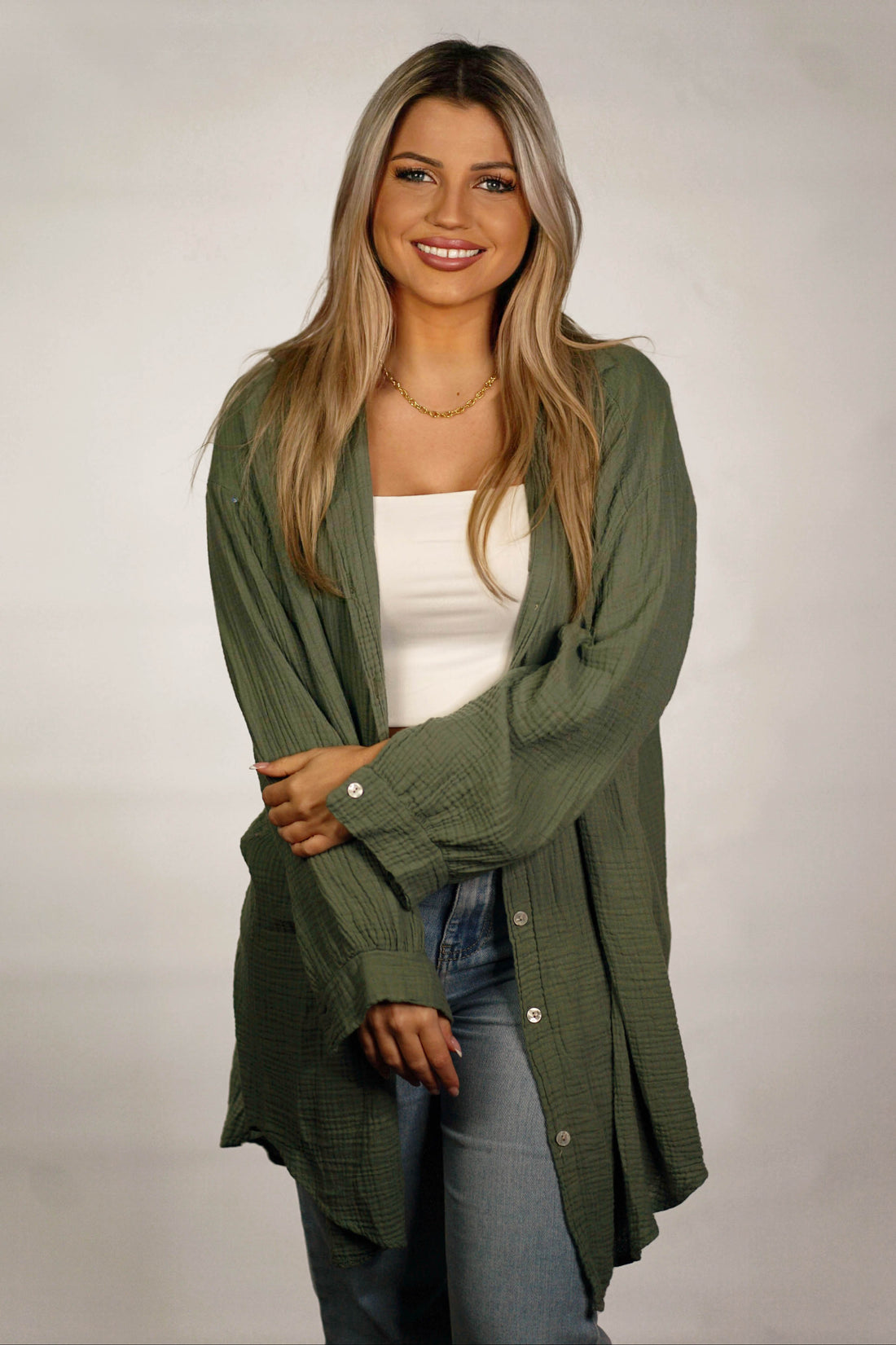 Musselin Bluse “Nadine” lang