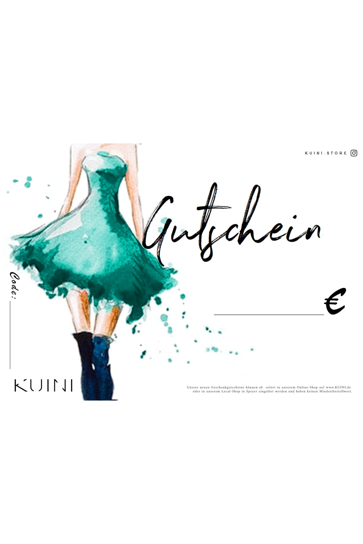 KUINI-Geschenkgutschein